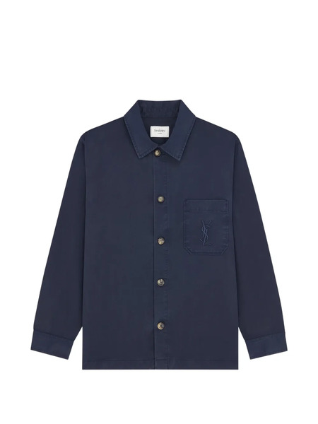  Saint Laurent Cassandre Shirt Jacket - Blue 