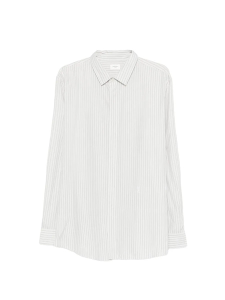  Saint Laurent Cassandre Striped Shirt - White 