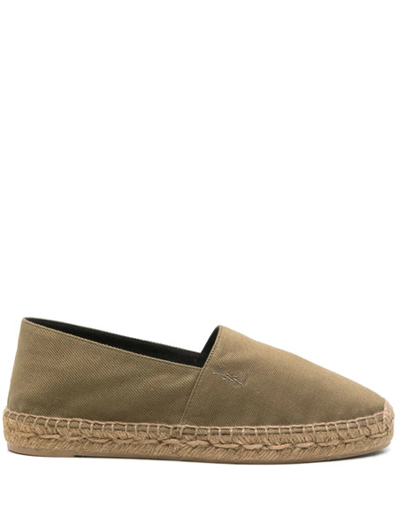  Saint Laurent Cotton Espadrilles - Green 