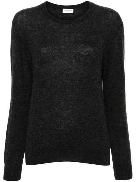 Saint Laurent Crew-neck Sweater - Black 