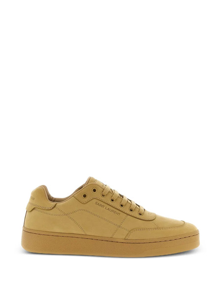  Saint Laurent Debossed-logo Sneakers - Neutrals 