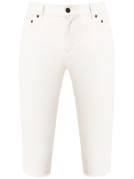  Saint Laurent Denim Shorts - White 