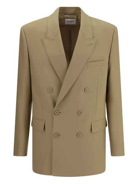  Saint Laurent Double-breasted Blazer - Neutrals 