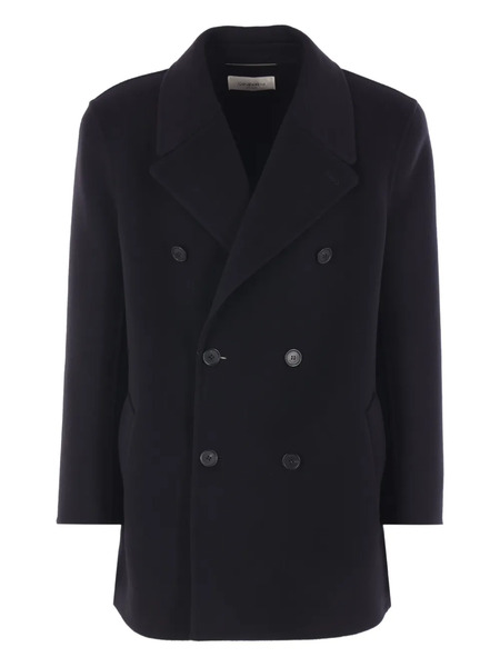  Saint Laurent Double-breasted Coat - Black 