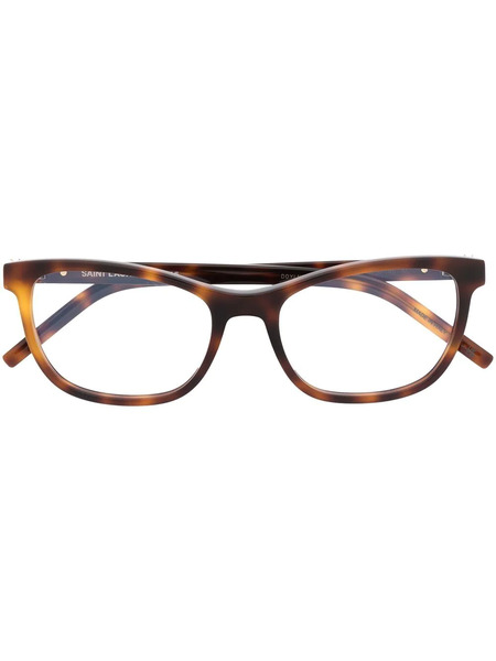  Saint Laurent Eyewear Cat-eye Glasses - Brown 