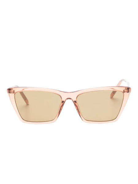  Saint Laurent Eyewear Geometric-frame Sunglasses - Brown 