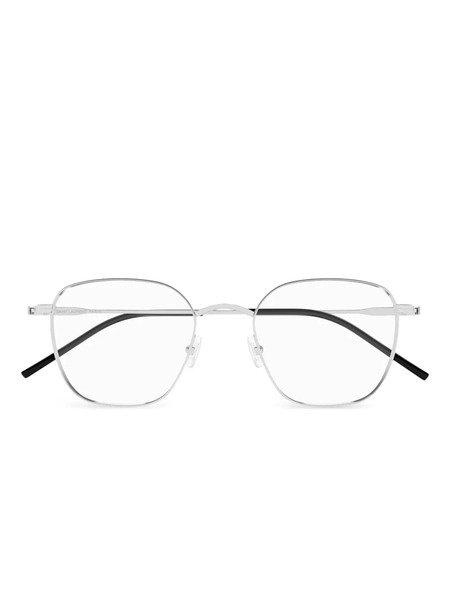  Saint Laurent Eyewear Geometric Glasses - Silver 