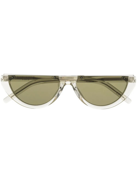  Saint Laurent Eyewear Half-moon Shaped Sunglasses - Green 