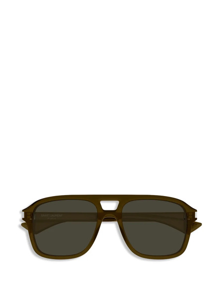  Saint Laurent Eyewear Oversized Lens Sunglasses - Brown 