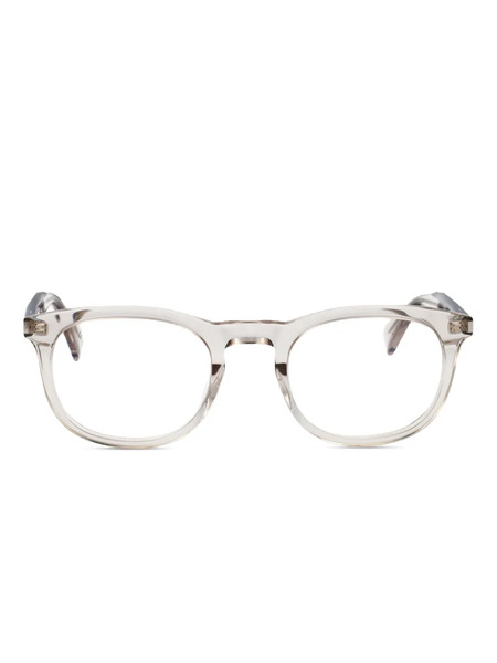  Saint Laurent Eyewear Round-frame Glasses - Neutrals 