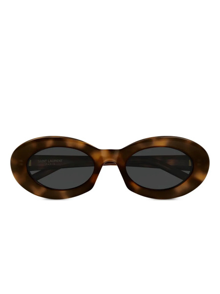  Saint Laurent Eyewear Round-frame Sunglasses - Brown 