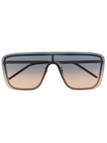  Saint Laurent Eyewear Sl364 Mask Sunglasses - Silver 