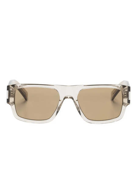  Saint Laurent Eyewear Sl659 Square-frame Sunglasses - Grey 