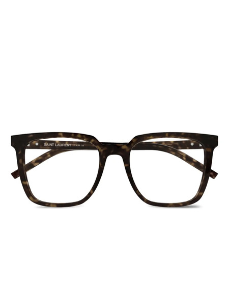  Saint Laurent Eyewear Square-frame Glasses - Brown 