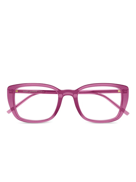  Saint Laurent Eyewear Square-frame Glasses - Pink 