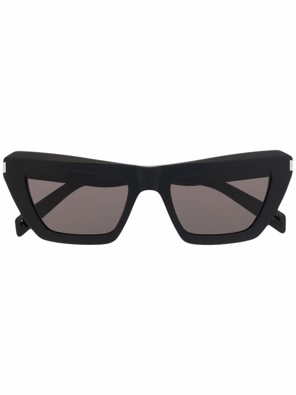  Saint Laurent Eyewear Tinted-lenses Oversize-frame Sunglasses - Black 