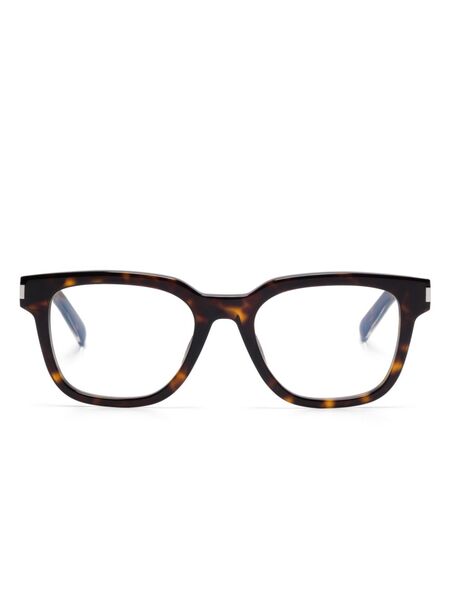  Saint Laurent Eyewear Wayfarer-frame Glasses - Brown 