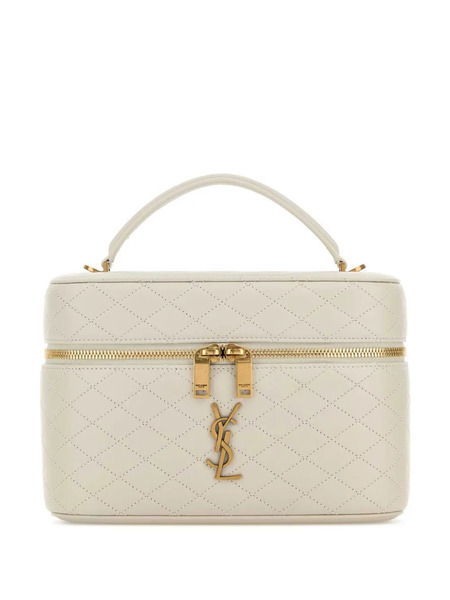  Saint Laurent Gaby Top Handle Vanity Bag - Neutrals 