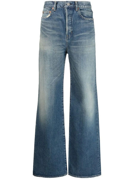  Saint Laurent High-waisted Bootcut Jeans - Blue 