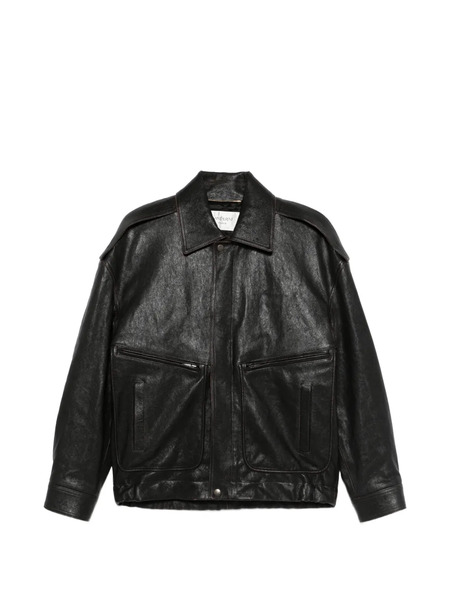  Saint Laurent Leather Jacket - Black 