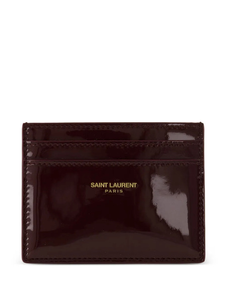  Saint Laurent Logo-stamp Cardholder - Red 
