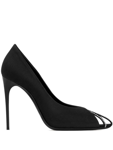  Saint Laurent Martinique 110mm Satin Pumps - Black 