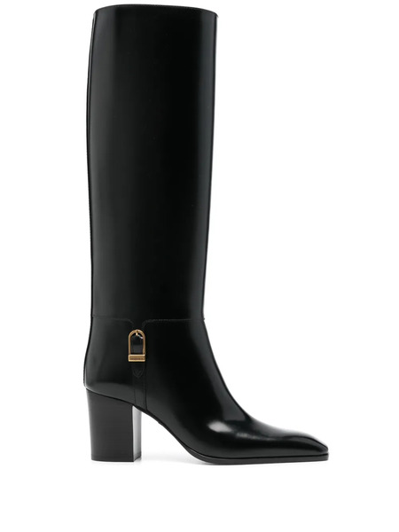  Saint Laurent 75mm Julia Boots - Black 