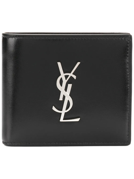  Saint Laurent Monogram Bi-fold Wallet - Black 