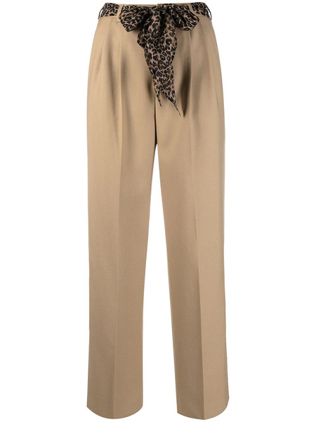  Saint Laurent Pleated Trousers - Neutrals 