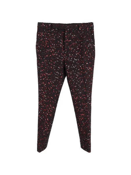  Saint Laurent Pre-owned Sequinned Trousers - Red 