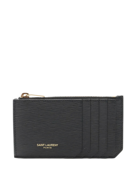  Saint Laurent Pre-owned Zip Leather Wallet - Black 