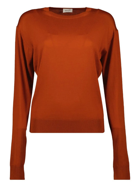  Saint Laurent Round-neck Ribbed Sweater - Red 
