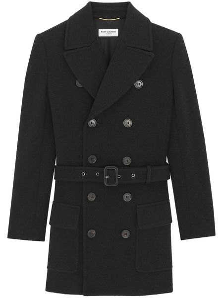  Saint Laurent Saharienne Notched-lapels Blazer - Black 