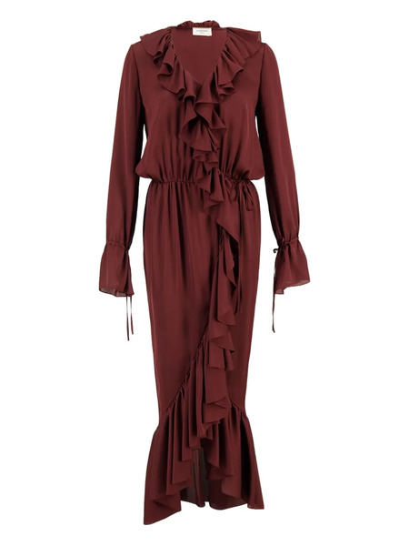  Saint Laurent Silk Dress - Red 
