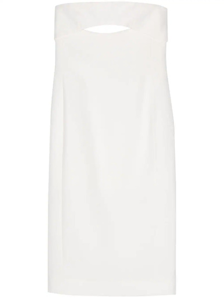  Saint Laurent Silk Midi Dress - White 