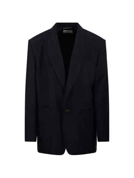  Saint Laurent Single-breasted Blazer - Black 