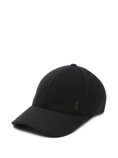  Saint Laurent Wool Cap - Black 