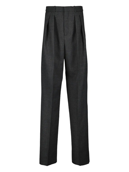  Saint Laurent Wool Trousers - Grey 