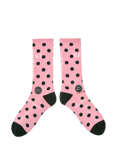  Saint Mxxxxxx Polka-dot Socks - Pink 
