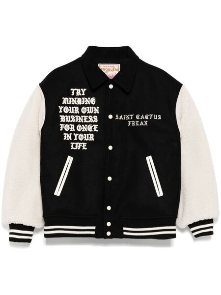  Saint Mxxxxxx Varsity Jacket - Black 