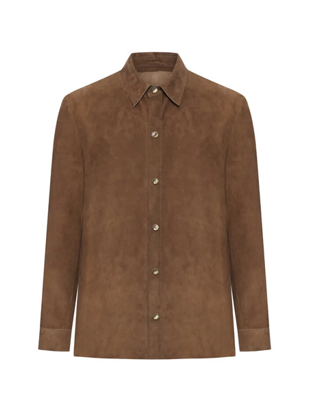  Salvatore Santoro Button Leather Jacket - Brown 