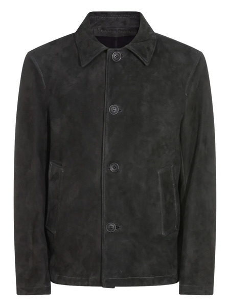  Salvatore Santoro Buttoned Leather Jacket - Grey 