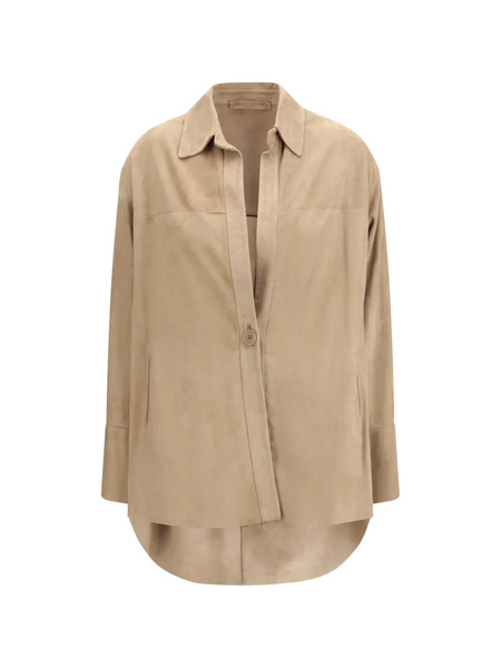  Salvatore Santoro Suede Jacket - Neutrals 