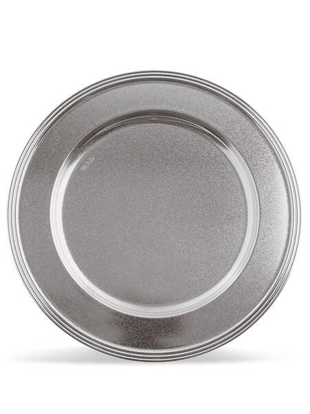  Sambonet Avenue Stripe-edge Plate (31cm) - Silver 