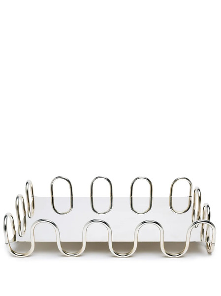  Sambonet Kyma Wavy-detail Tray - Silver 