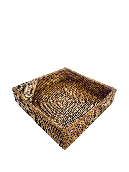  Sambonet Square-shape Napkin Holder - Brown 