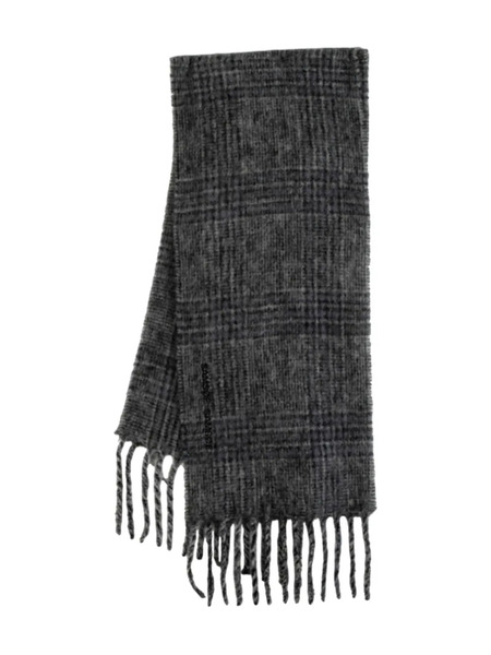  Samsoe Samsoe Alex Checked Fringed Scarf - Grey 