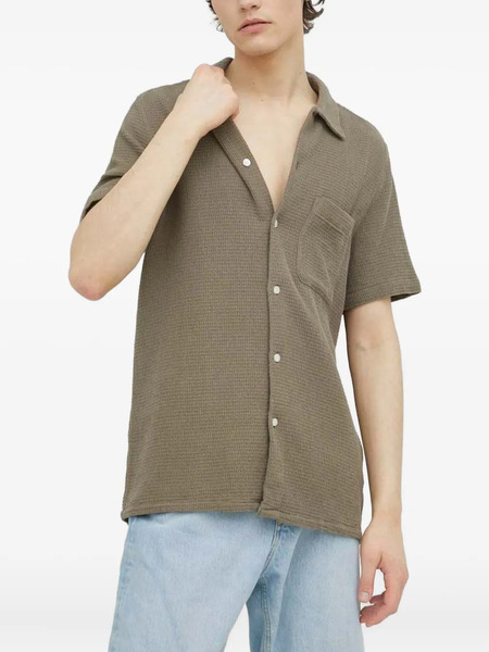  Samsoe Samsoe Avan Pocket Textured Shirt - Green 