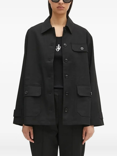  Samsoe Samsoe Button-fastening Flap-pocket Jacket - Black 