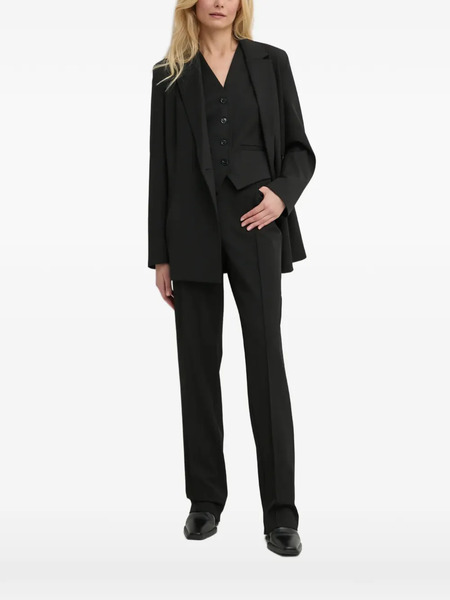  Samsoe Samsoe Button V-neck Top - Black 